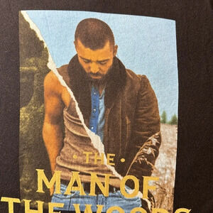 justin timberlake VNECK WMN S Man of the woods international tour concert shirt